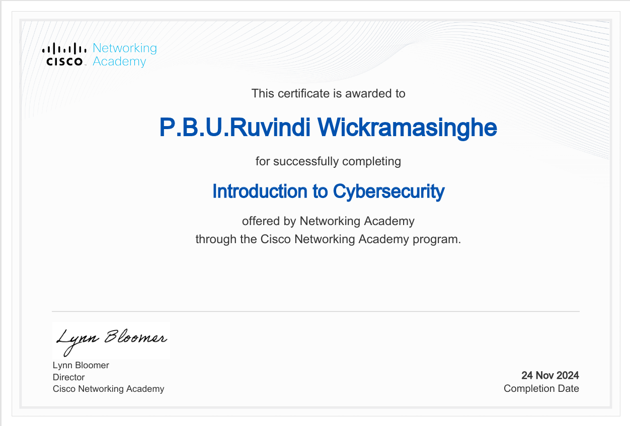 Cisco Network Security Certificate